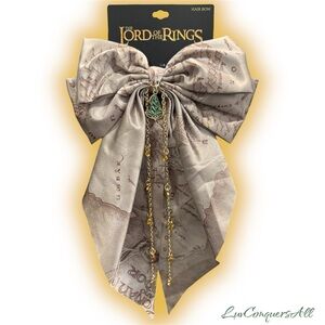 The Lord Of The Rings Middle-Earth Map Chain Hair Bow